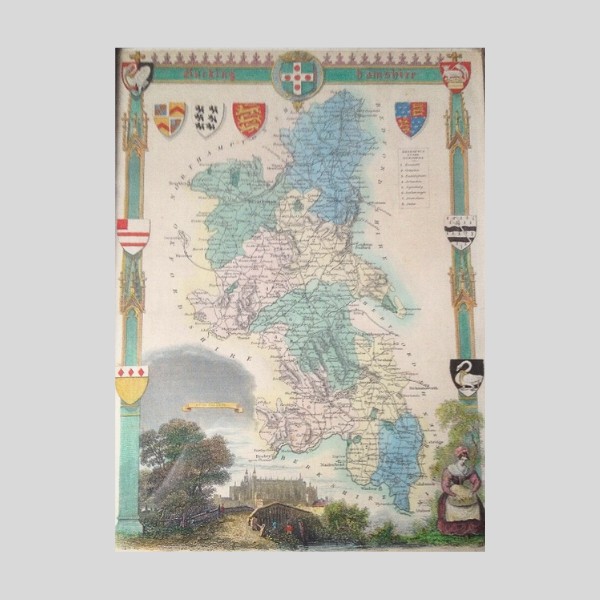 19thc map of buckinghamshire